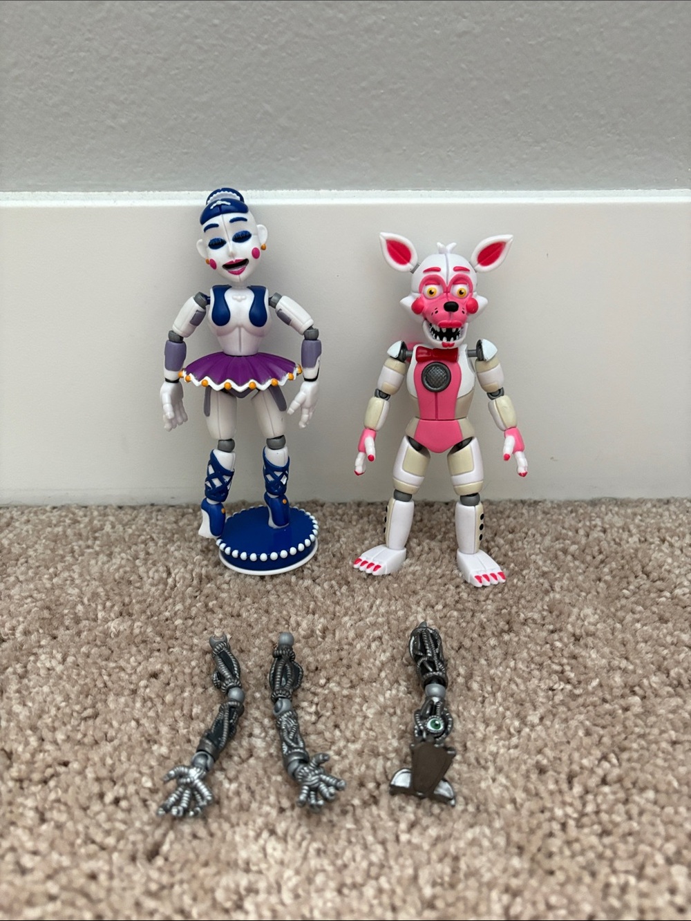FNaF Funtime Foxy & Ballora Funko Action Figures Bundle